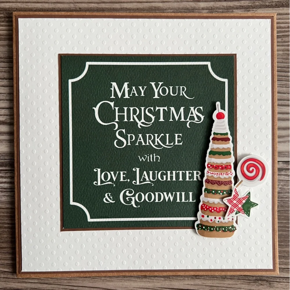 Handmade Christmas Holiday Greeting Cards Set of 12 5.5”x5.5” With Envelopes